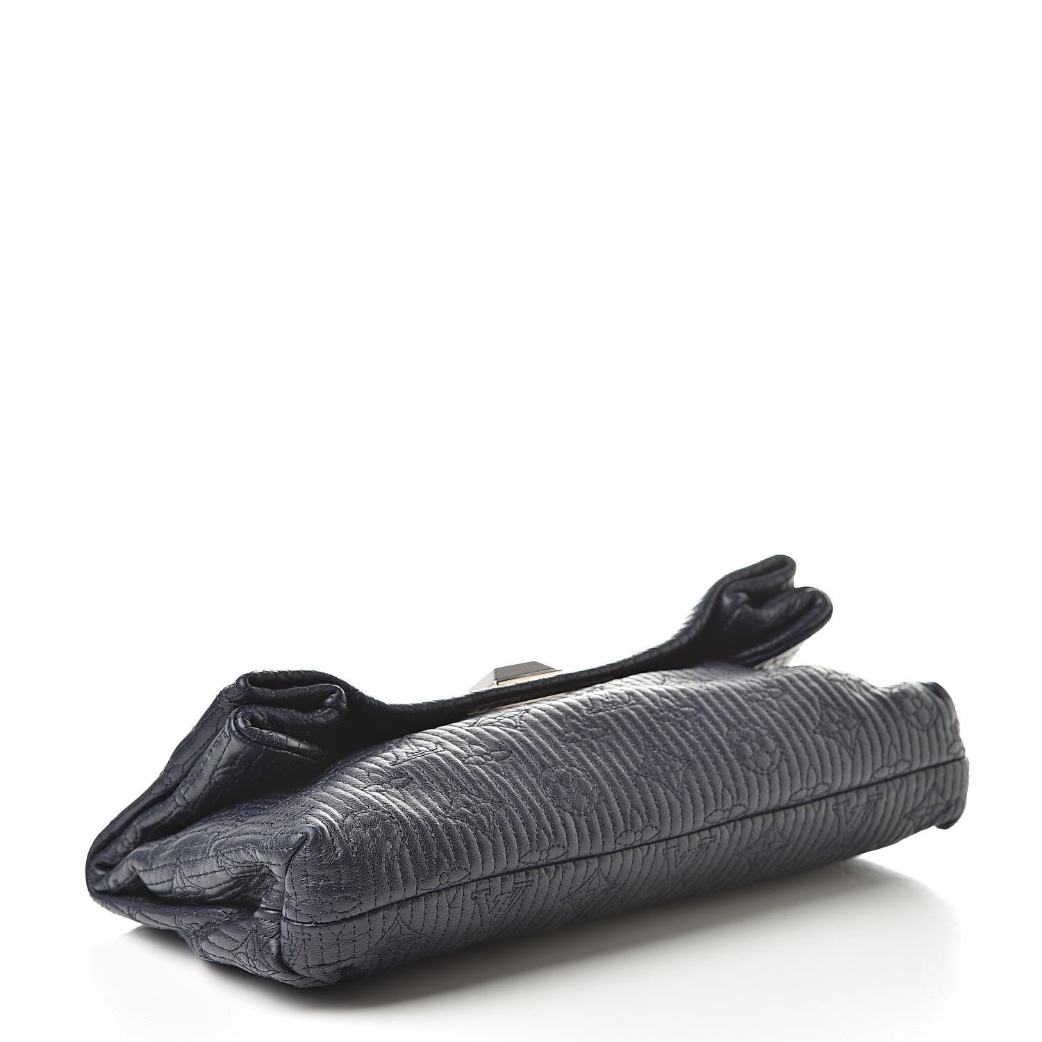Louis Vuitton Calfskin Quilted Monogram Altair Clutch Navy 4 of 8