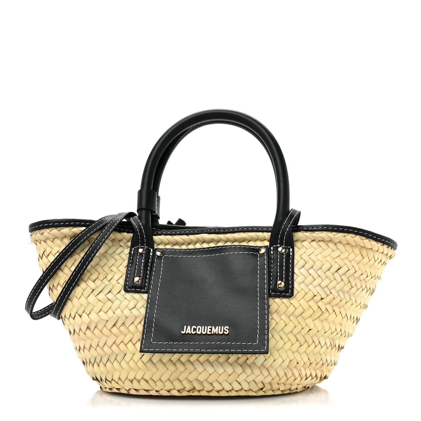 Raffia Le Petit Panier Soli Black