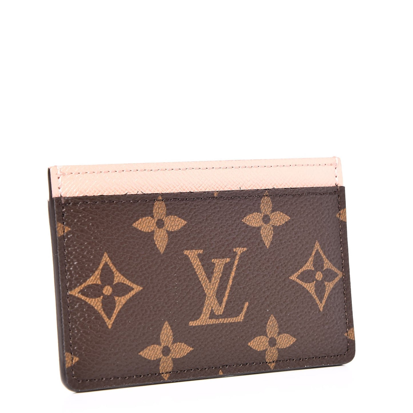 Monogram Card Holder Rose Nacre