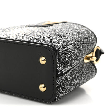 Louis Vuitton Crystal Cowhide Nano Capucines Silver Black 10 of 10