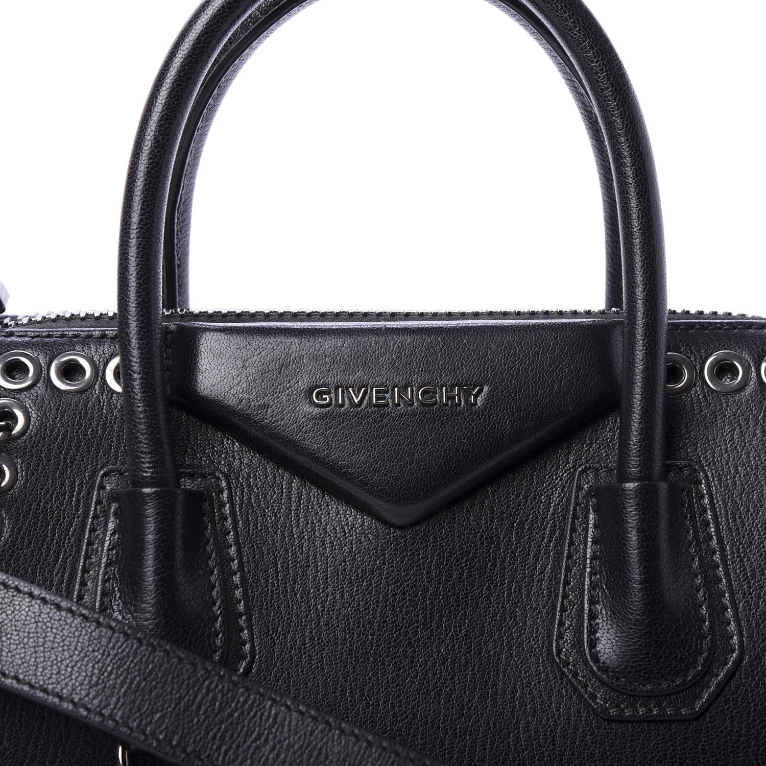 Givenchy Sugar Goatskin Small Eyelet Antigona Black 13 of 13