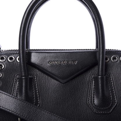 Givenchy Sugar Goatskin Small Eyelet Antigona Black 13 of 13