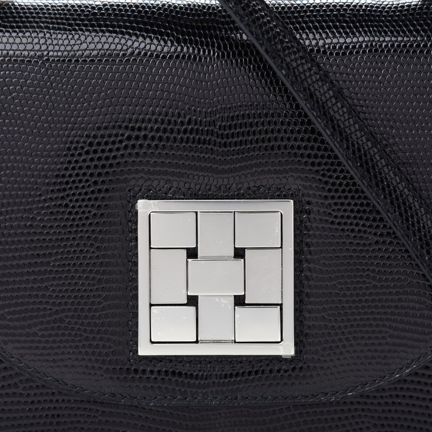 Hermes Lizard Mosaique Au 24-17 Black 10 of 11