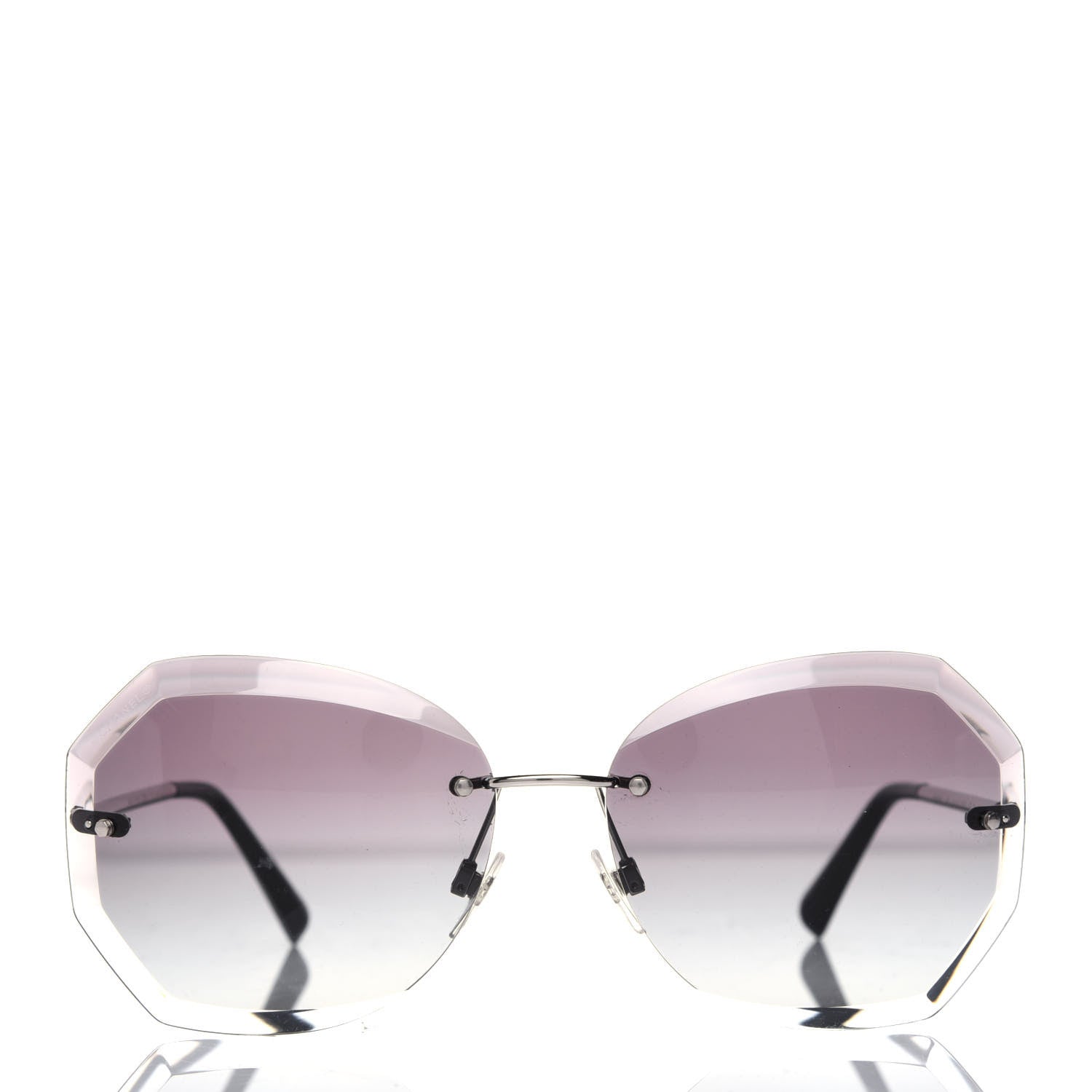 Chanel Metal Spring Round Sunglasses 4220 Silver 2 of 8