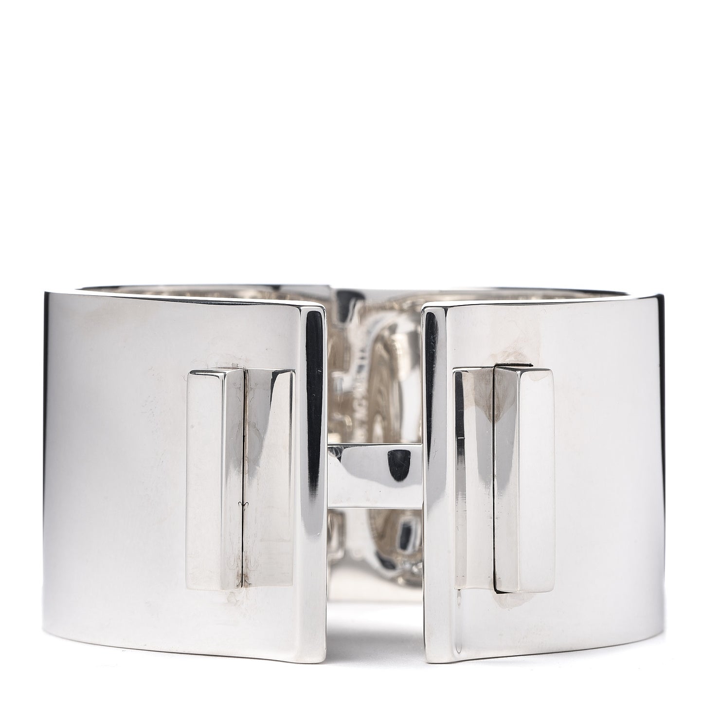 Sterling Silver T Bar Hinged Cuff Bracelet