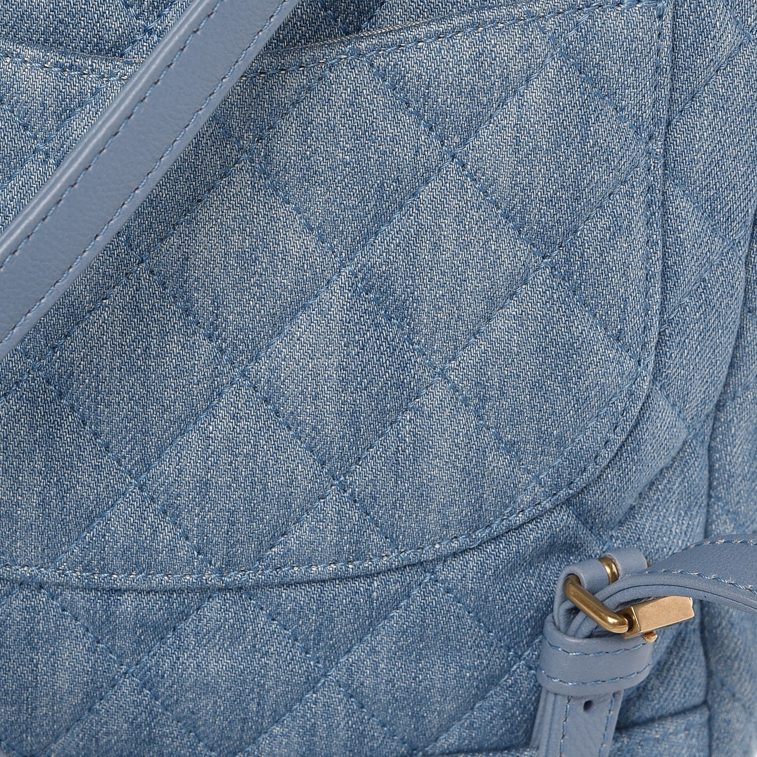 Chanel Washed Denim Quilted Small Urban Spirit Backpack Light Blue 10 of 12