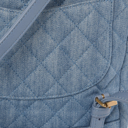 Chanel Washed Denim Quilted Small Urban Spirit Backpack Light Blue 10 of 12