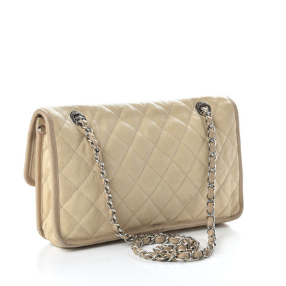 Chanel Caviar Quilted Medium French Riviera Flap Beige 3 of 14