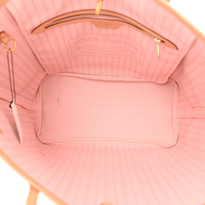 Louis Vuitton Damier Azur Neo Neverfull MM Rose Ballerine 5 of 12