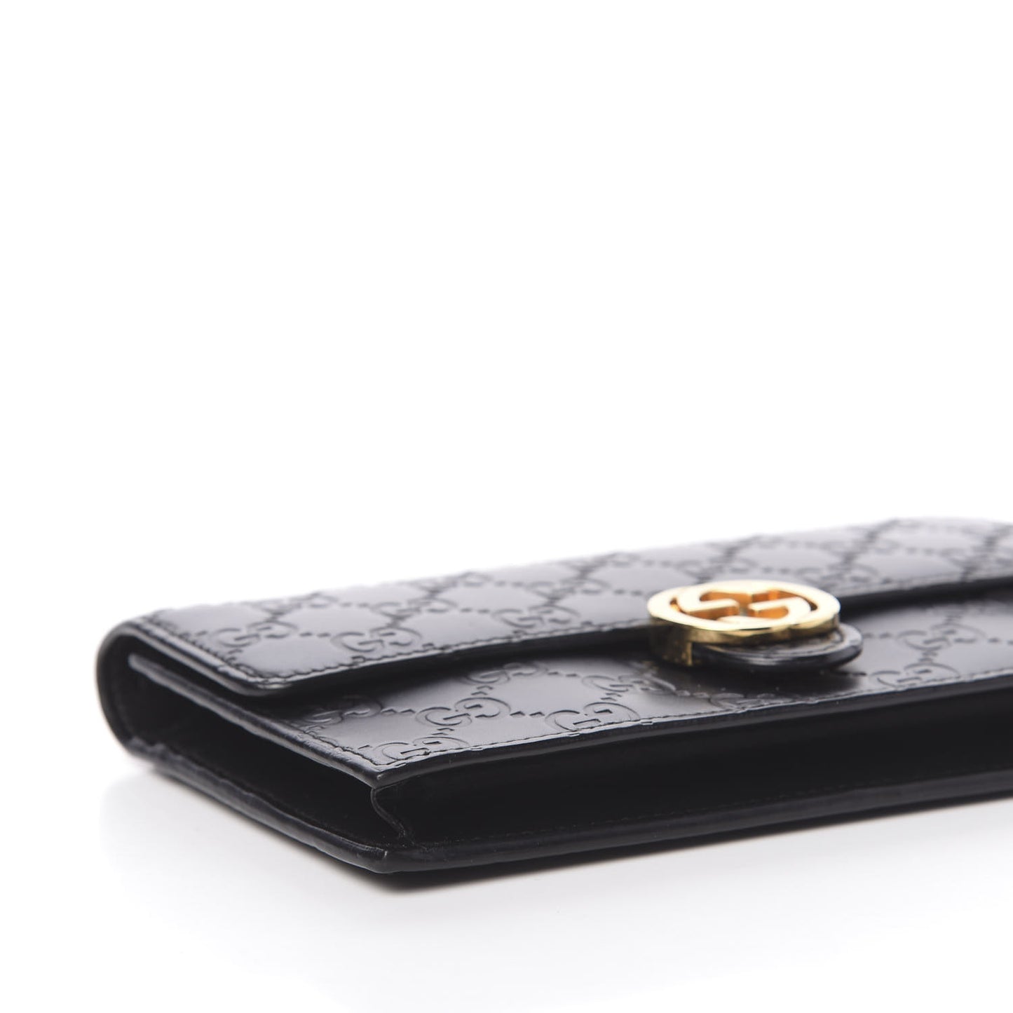 Guccissima Icon Chain Wallet Black