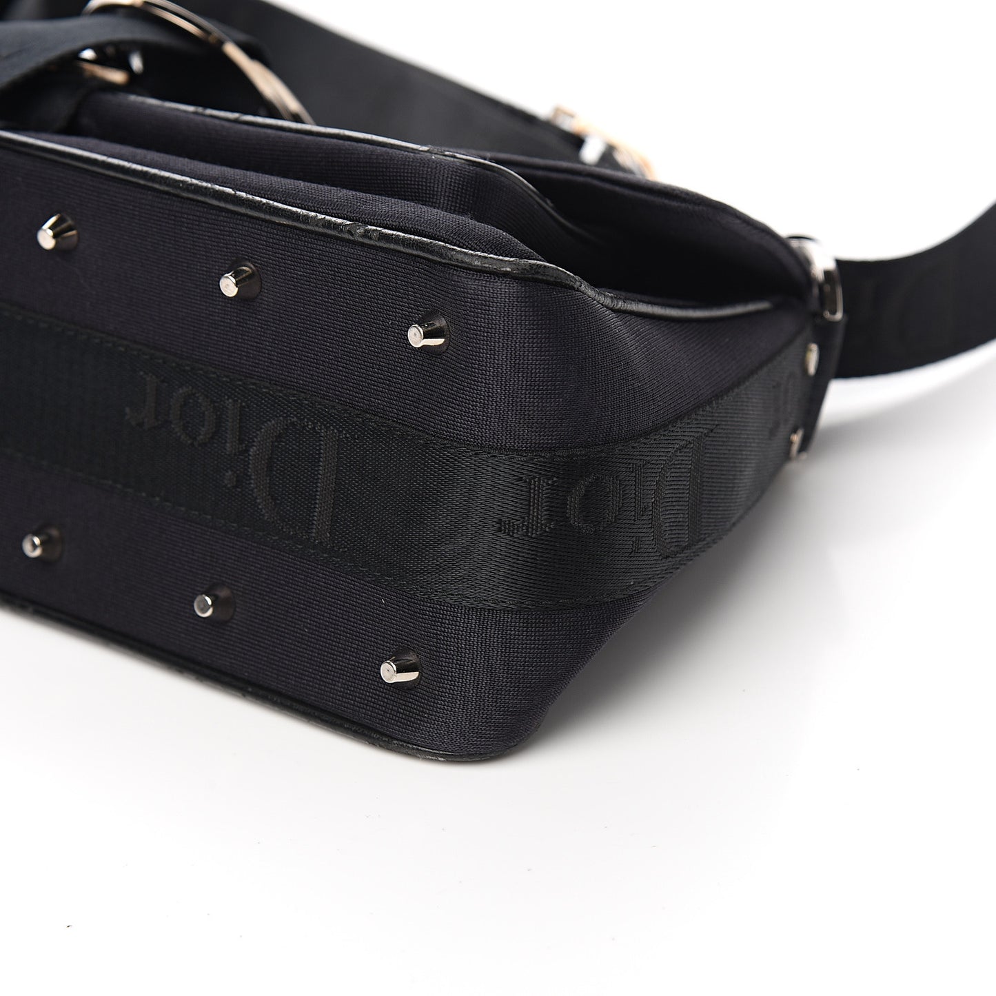 Silk Jersey Crystal Hardcore Clutch Black