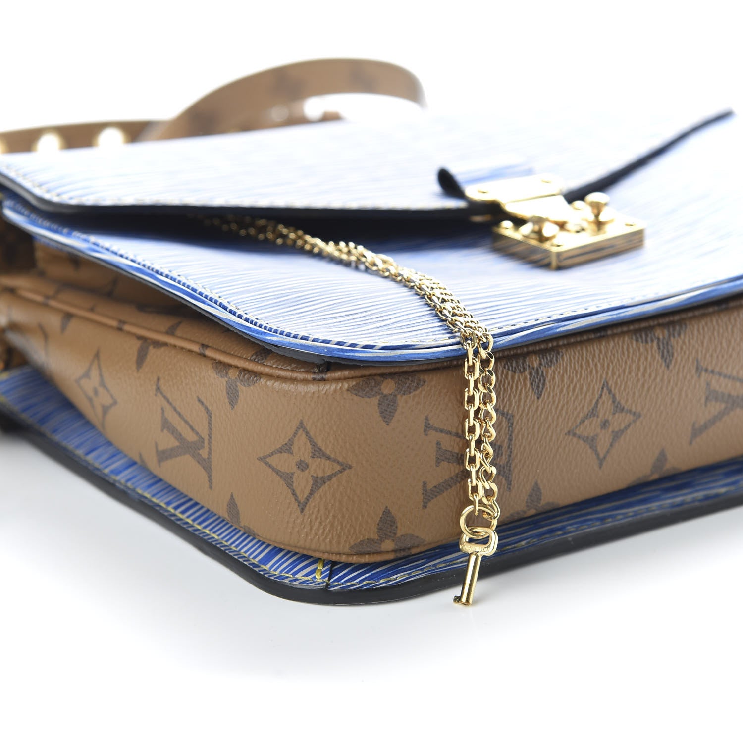 Louis Vuitton Epi Reverse Monogram Pochette Metis Denim Light 7 of 10