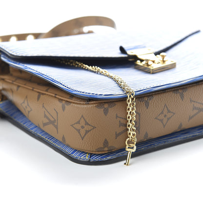 Louis Vuitton Epi Reverse Monogram Pochette Metis Denim Light 7 of 10