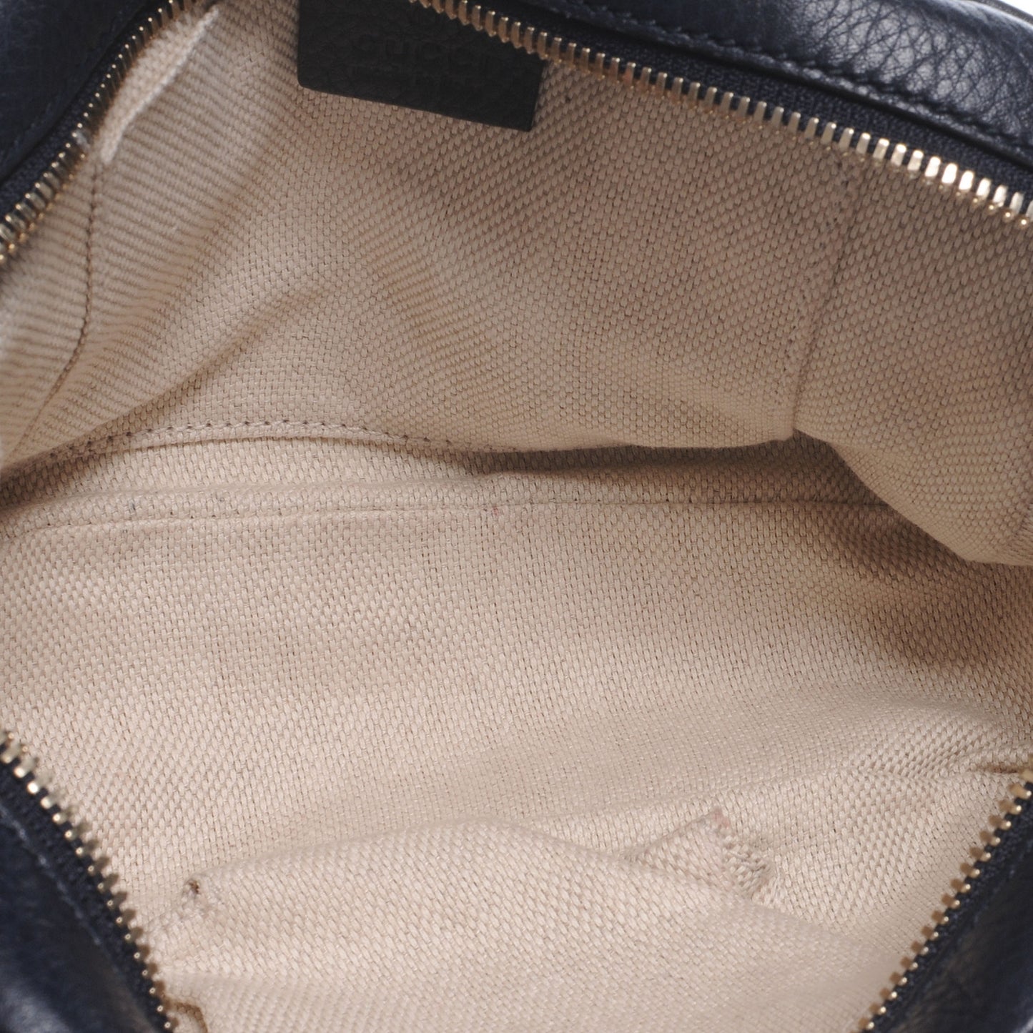Pebbled Calfskin Small Soho Disco Bag Black