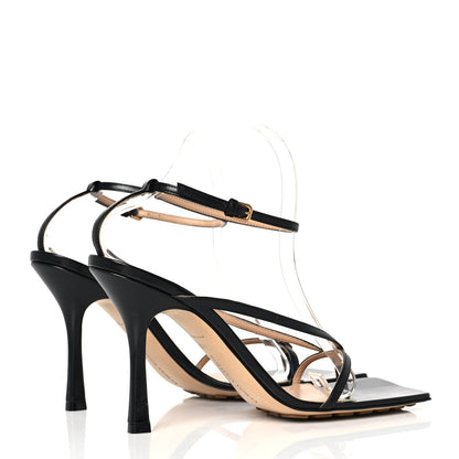 Bottega Veneta Lambskin Stretch Multi Strap 90mm Sandals 41.5 Black 4 of 7