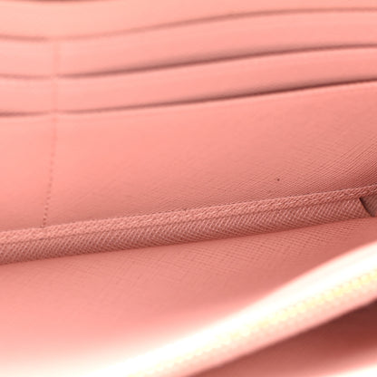 Prada Saffiano Fiocco Bow Zip Around Wallet Orchidea 5 of 14