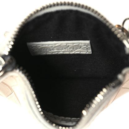 Balenciaga Extra Supple Calfskin Crocodile Embossed Le Cagole Shoulder Bag XS White 7 of 15