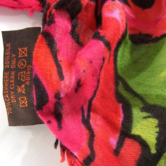 Louis Vuitton Monogram Roses Cashmere/Silk Scarf 8 of 8