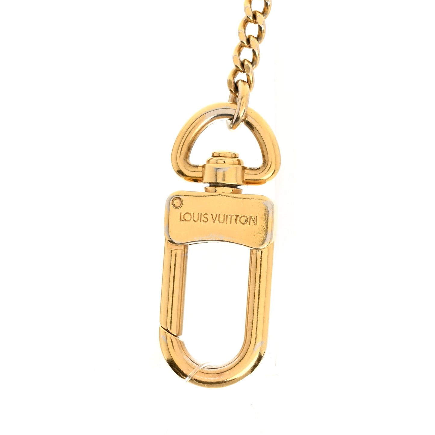 Metal Pochette Extender Key Ring Chain Gold
