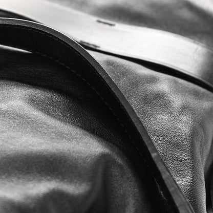 Burberry Soft Lambskin Bridle Calfskin Medium Gosford Hobo Black 17 of 19