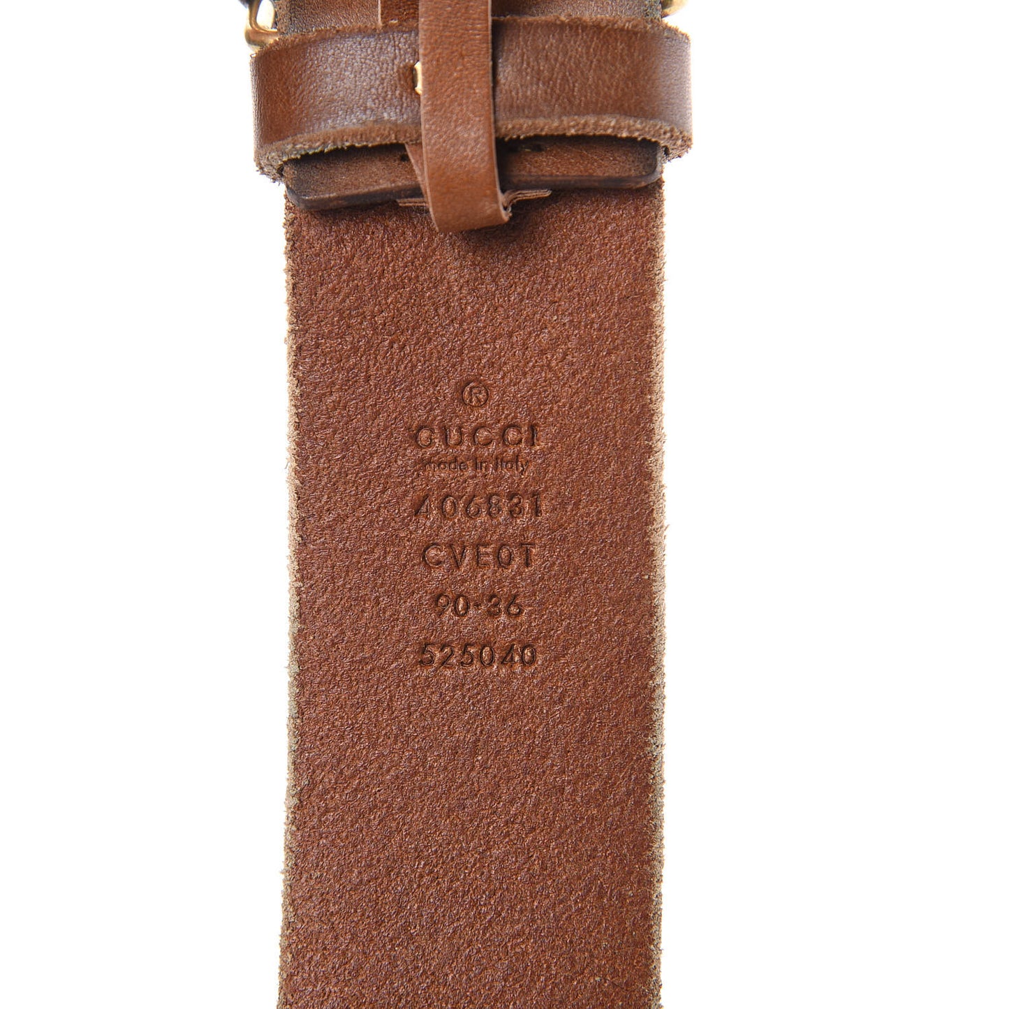 Faded Calfskin Double G 40mm Belt 90 36 Cuir