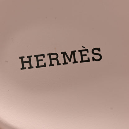 Hermes Suede Goatskin Womens Chypre Sandals 36 Rose Porcelaine 6 of 9