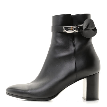 Hermes Calfskin Saint Germain Ankle Boots 40 Black 1 of 28