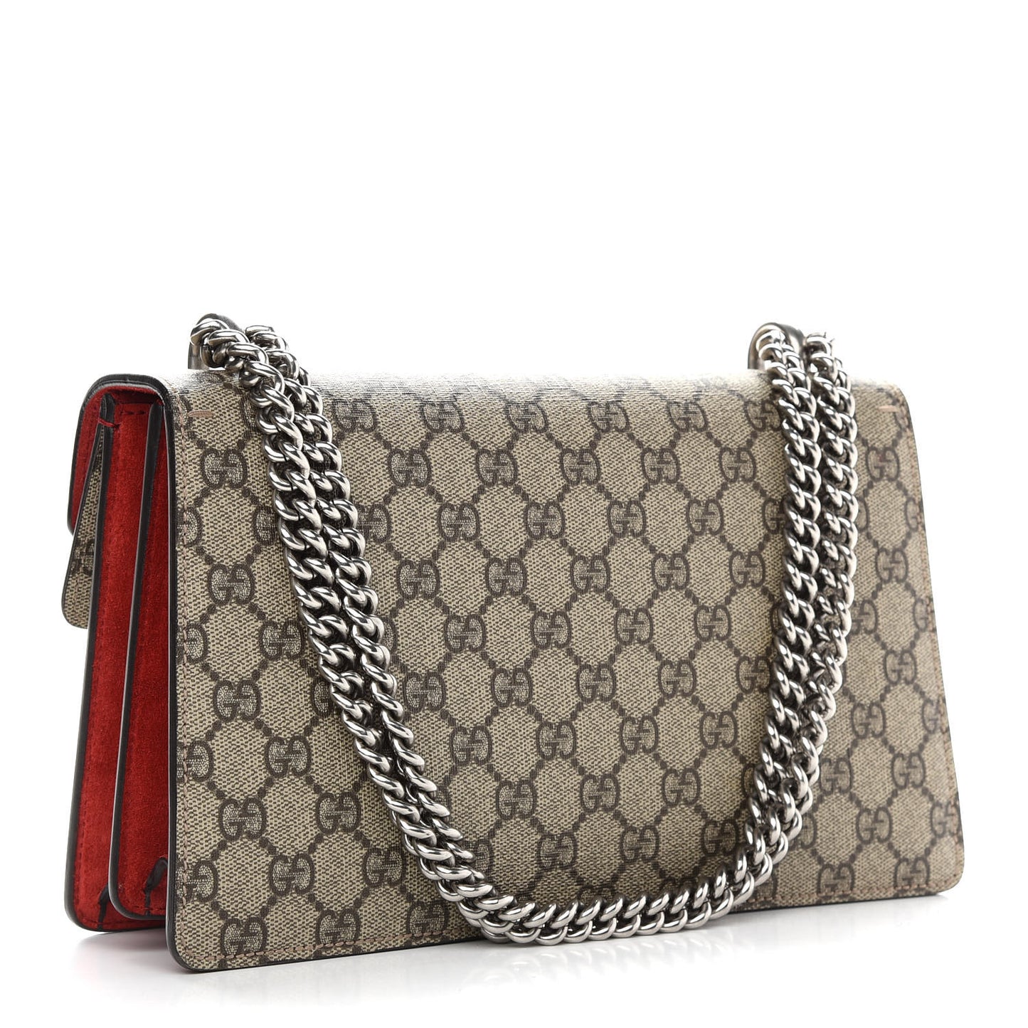 GG Supreme Monogram Small Dionysus Shoulder Bag Red