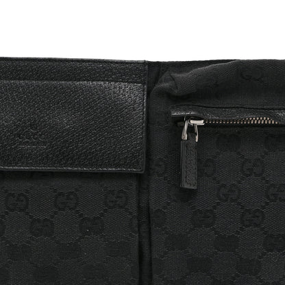 Gucci GG Monogram Double Pocket Belt Bag Black 8 of 10