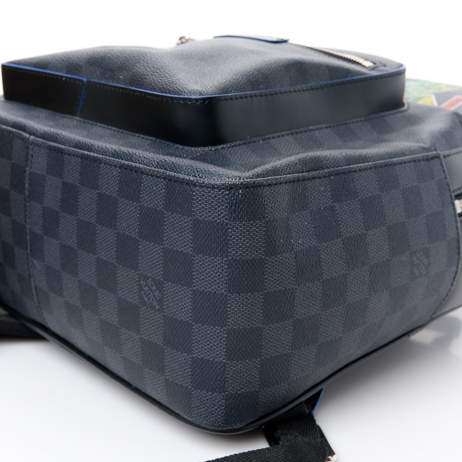 Louis Vuitton Damier Graphite Logo Josh Backpack Blue Multicolor 11 of 11
