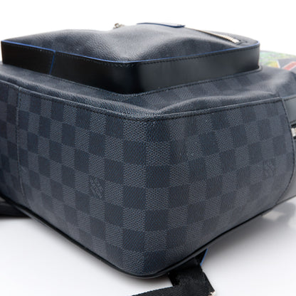 Louis Vuitton Damier Graphite Logo Josh Backpack Blue Multicolor 11 of 11