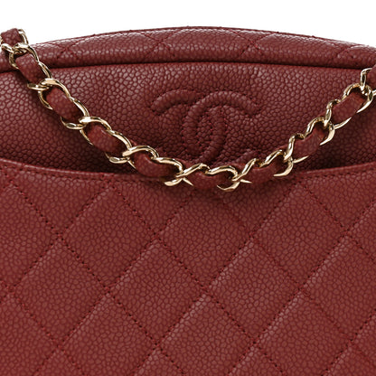 Chanel Caviar Quilted Medium Coco Tassel Camera Case Burgundy 8 of 10