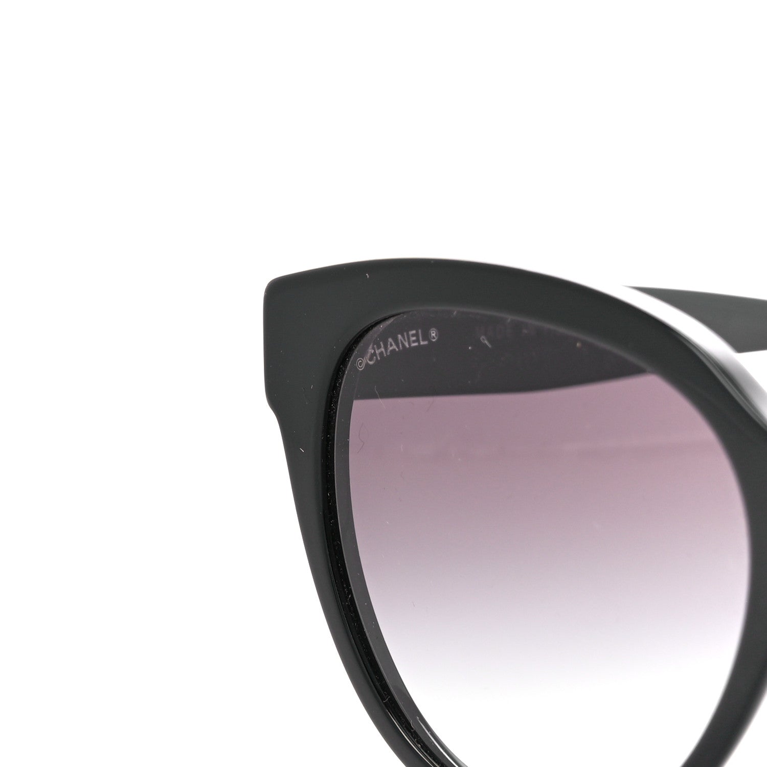 Chanel Acetate CC Butterfly Sunglasses 5414 Black Green 7 of 11