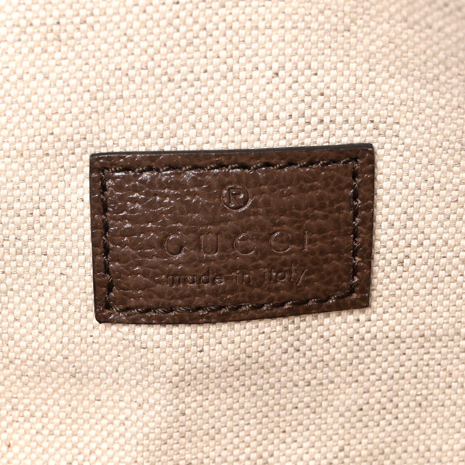 Gucci Monogram Jumbo GG Textured Dollar Calfskin Web Belt Bag Camel Ebony New Acero 6 of 12