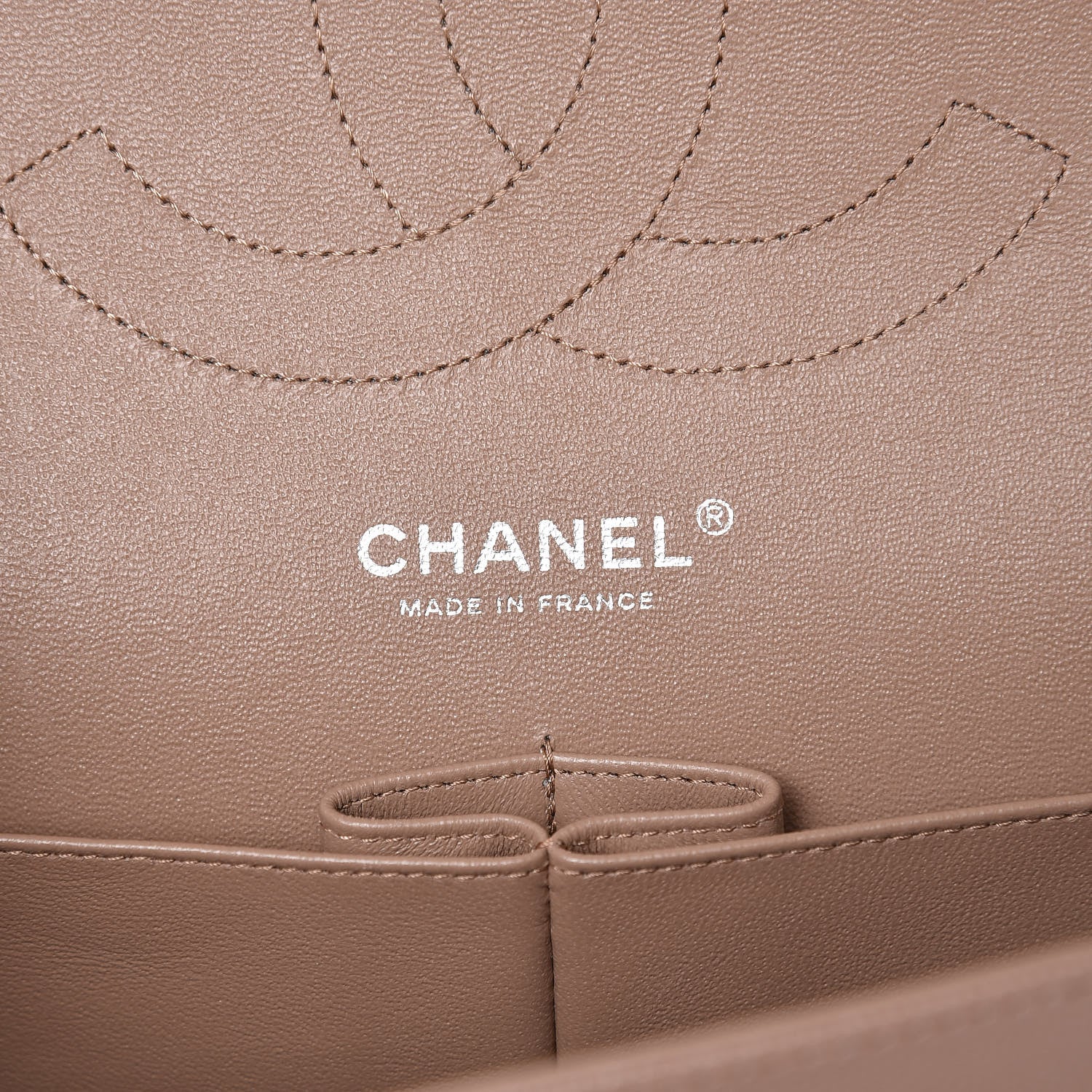 Chanel Caviar Quilted Jumbo Double Flap Dark Beige 6 of 9