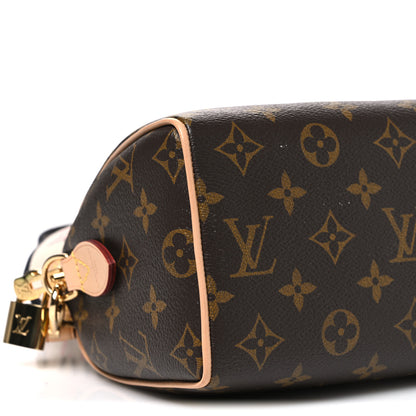 Louis Vuitton Monogram Speedy Bandouliere 20 Black 8 of 9