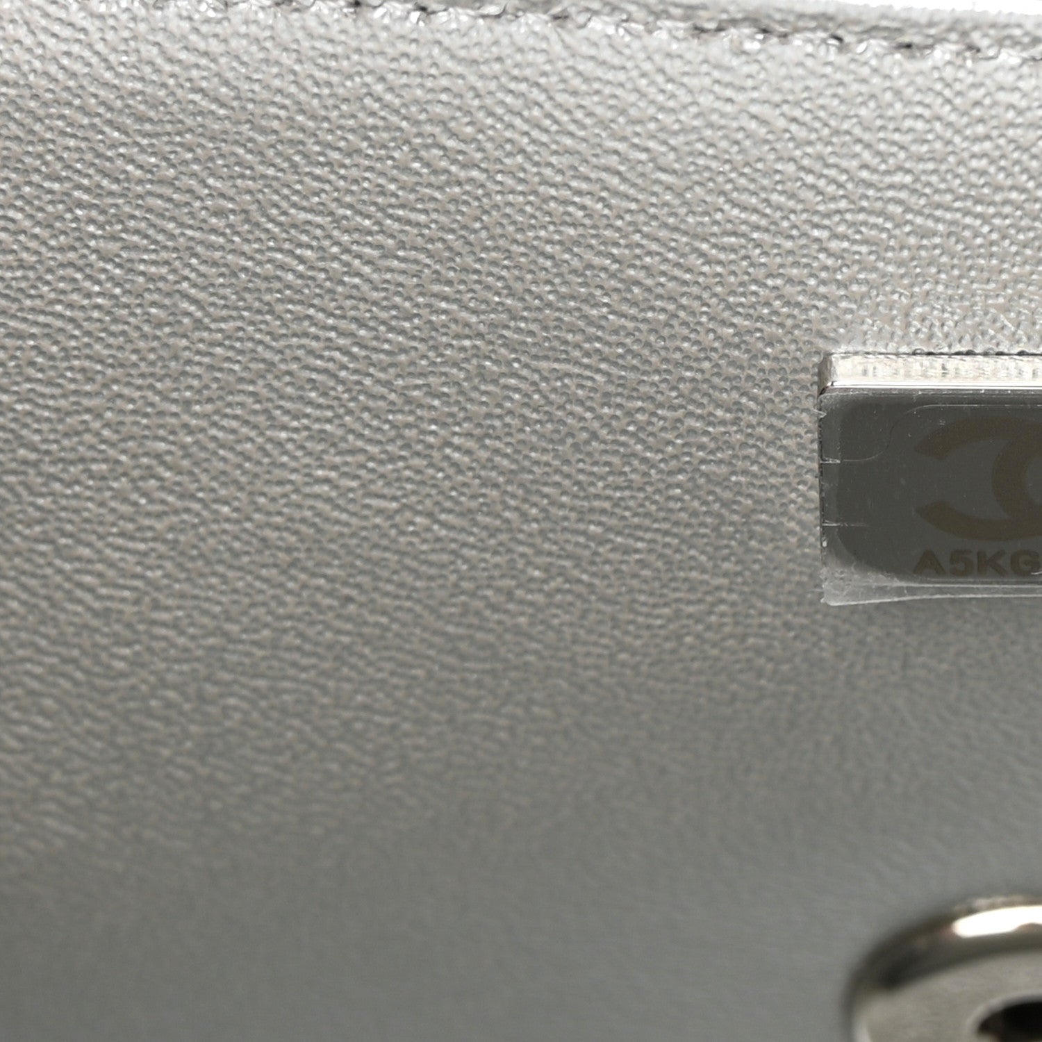 Chanel Metallic Lambskin Quilted Mini Rectangular Flap Silver 7 of 11