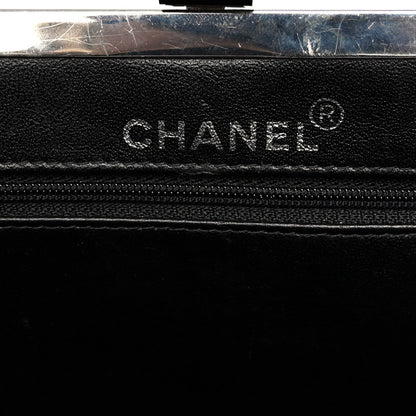 Chanel Patent Quilted Kisslock Frame Bag Black 6 of 11