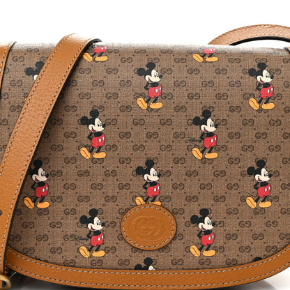 Gucci X DISNEY Mini Vintage GG Supreme Monogram Mickey Mouse Small Flap Messenger Bag Beige Vintage Sun Oil 8 of 11
