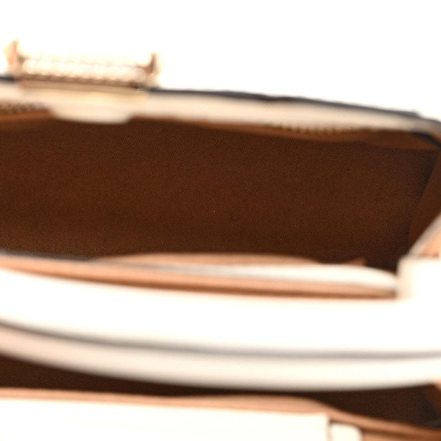 Jimmy Choo Calfskin Mini Varenne Top Handle Satchel White 5 of 10