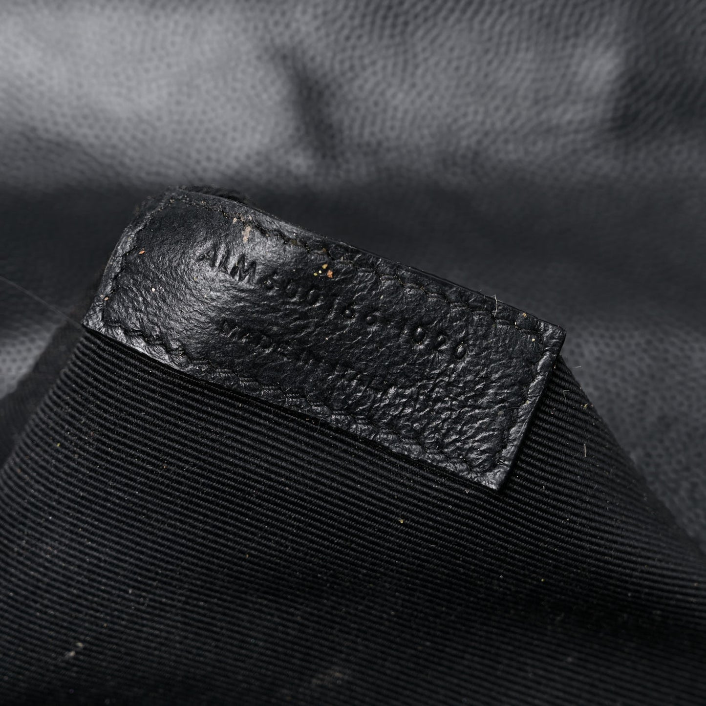Grain De Poudre Textured Mixed Matelasse Large Triquilt Monogram Satchel Black