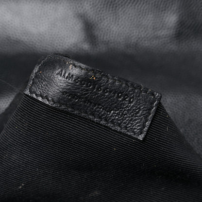Saint Laurent Grain De Poudre Textured Mixed Matelasse Large Triquilt Monogram Satchel Black 8 of 28