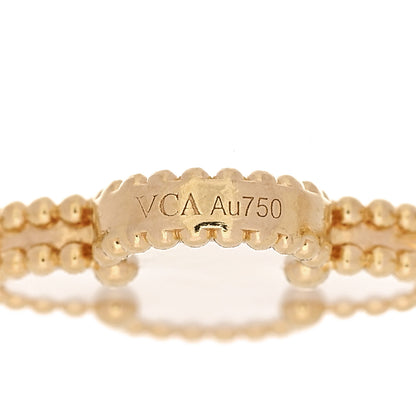 Van Cleef & Arpels 18K Yellow Gold Mother of Pearl 5 Motifs Vintage Alhambra Bracelet 3 of 4