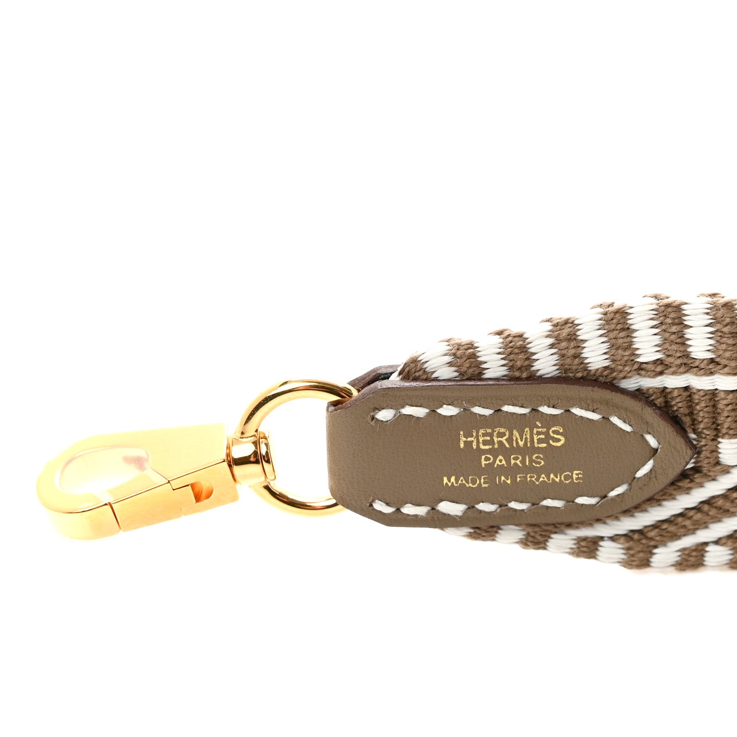 Hermes Toile Swift 25mm Sangle Cavale Shoulder Strap Gris Pale Etoupe 4 of 6