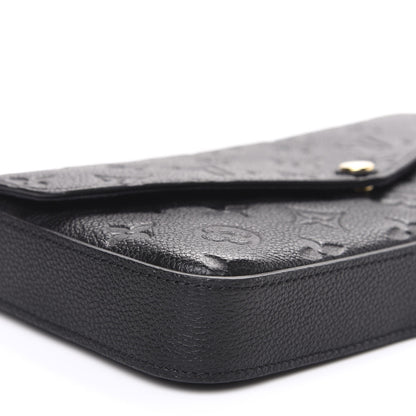 Louis Vuitton Empreinte Pochette Felicie Chain Wallet Black 7 of 8