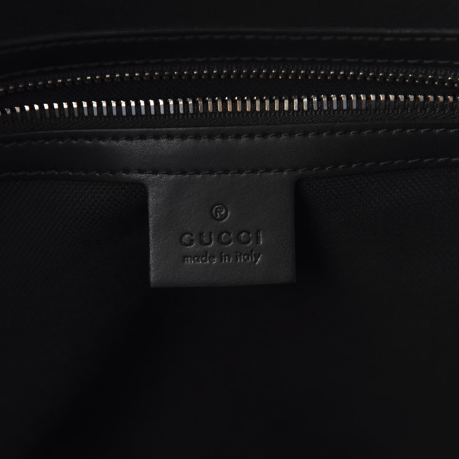 Gucci GG Supreme Monogram Web Tote Black Grey 7 of 11