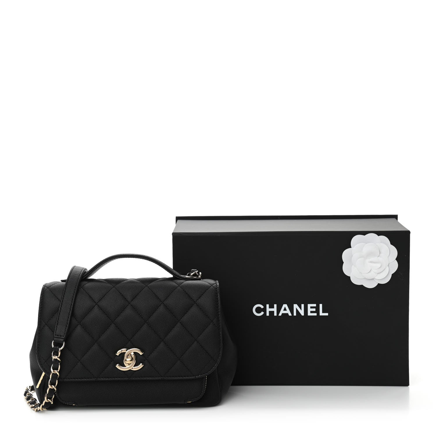 Chanel Caviar Quilted Medium Business Affinity Flap Black 11 of 11