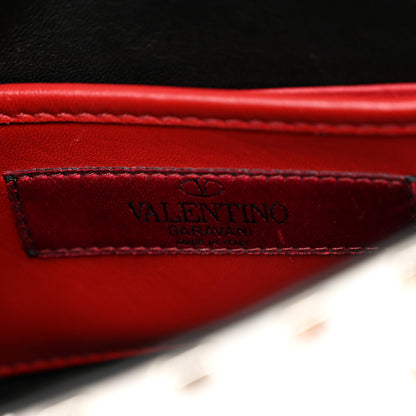 Valentino Garavani Metallic Patent Quilted Small Rockstud Spike Shoulder Bag Silver 6 of 9