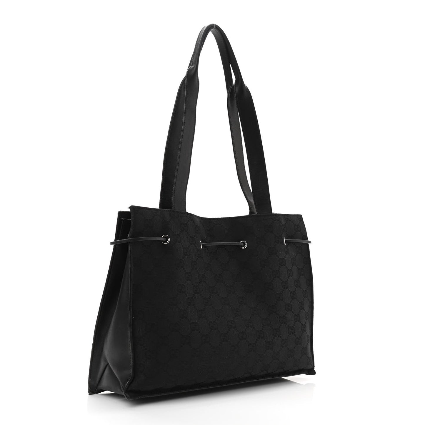 Monogram Drawstring Bag Black