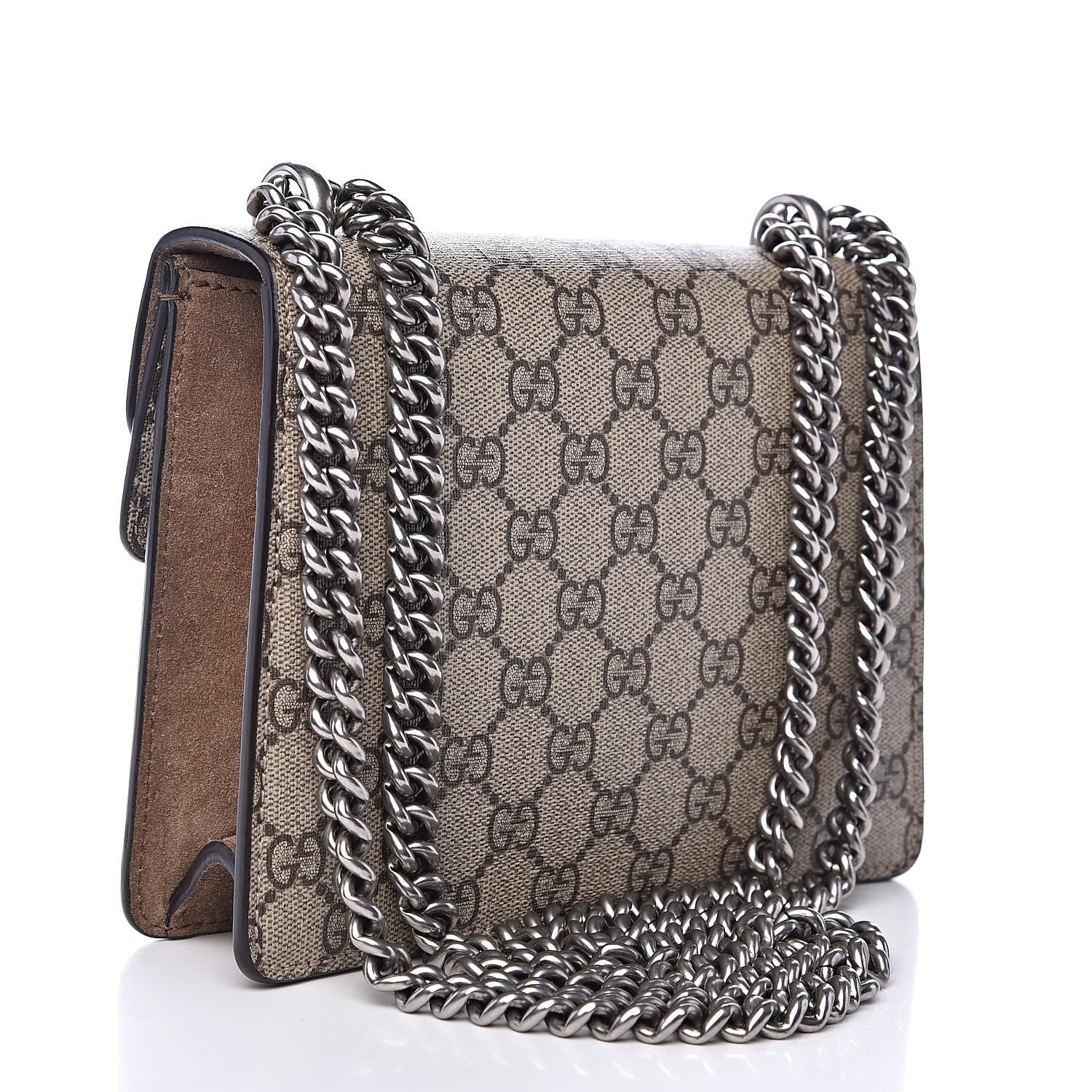 Gucci GG Supreme Monogram Mini Dionysus Shoulder Bag Taupe 3 of 12